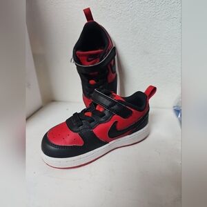Nike Court Borough Low Recraft Stretch Lace   DV5458 600 Red Black toddler size